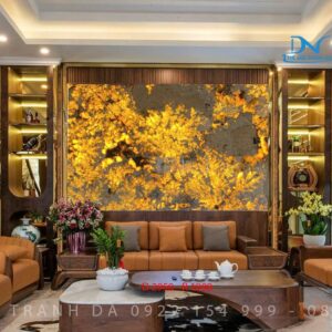 Tranh Đá Xuyên Sáng Alpinus | Ghép đơn tấm nằm ngang