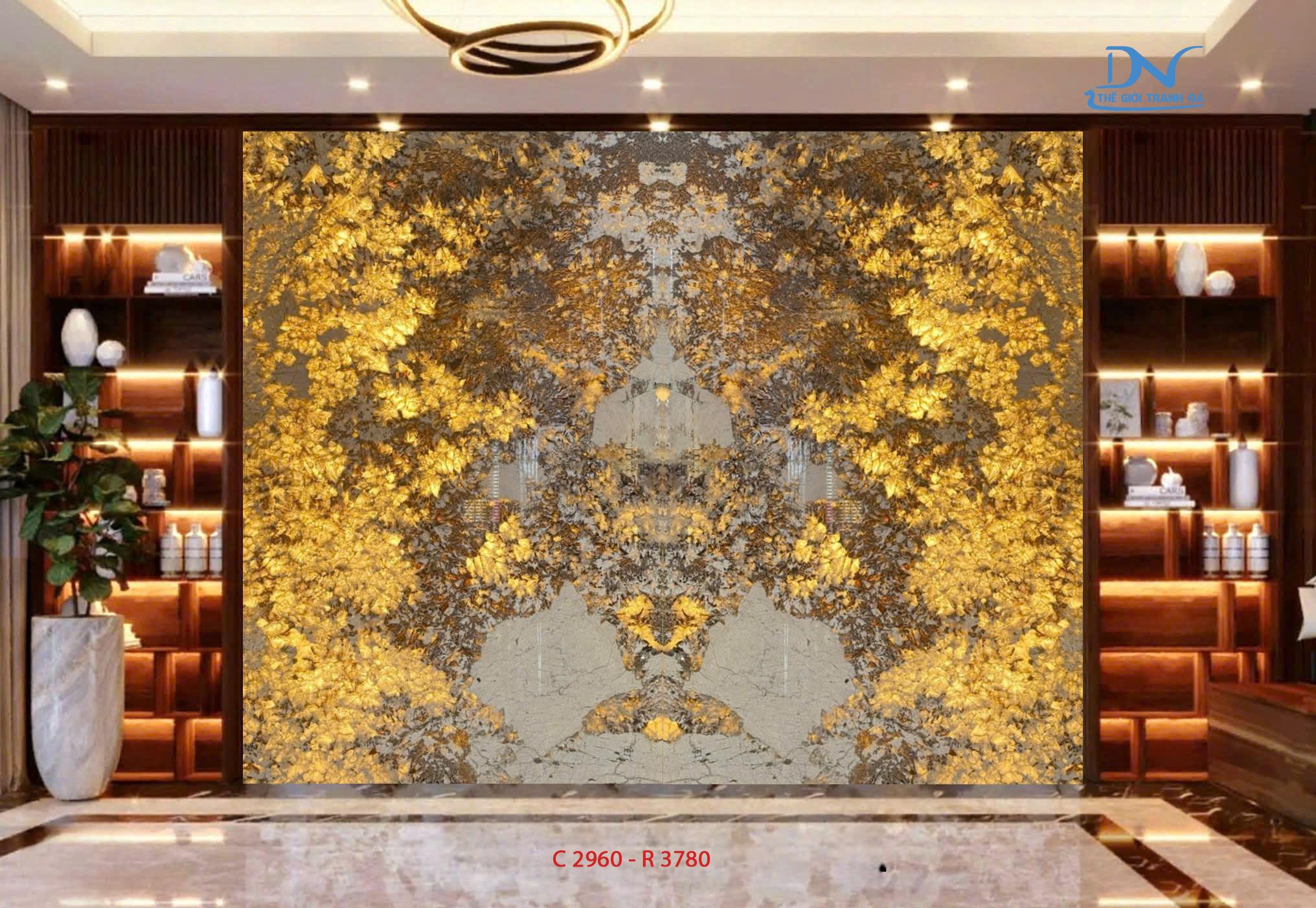 Tranh đá xuyên sáng - Ghép đối xứng 2 tấm