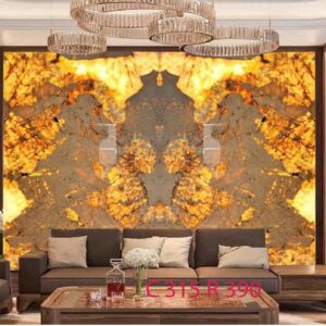 Tranh đá xuyên sáng - Ghép đối xứng 2 tấm