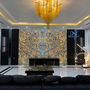 Tranh Đá Xuyên Sáng Alpinus | Ghép 2 tấm đối xứng