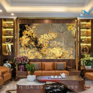 Tranh đá xuyên sáng Apinus - Tranh đá đơn tấm đặt nằm ngang