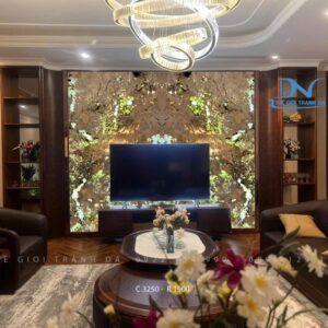 Tranh đá xuyên sáng Apinus – Ghép đối xứng 2 tấm