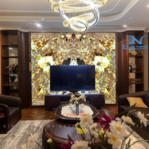 Tranh đá xuyên sáng Apinus – Ghép đối xứng 2 tấm