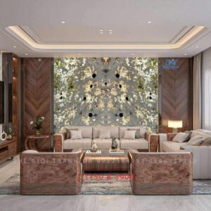 Tranh đá xuyên sáng Apinus – Ghép đối xứng 2 tấm