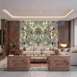 Tranh đá xuyên sáng Apinus – Ghép đối xứng 2 tấm