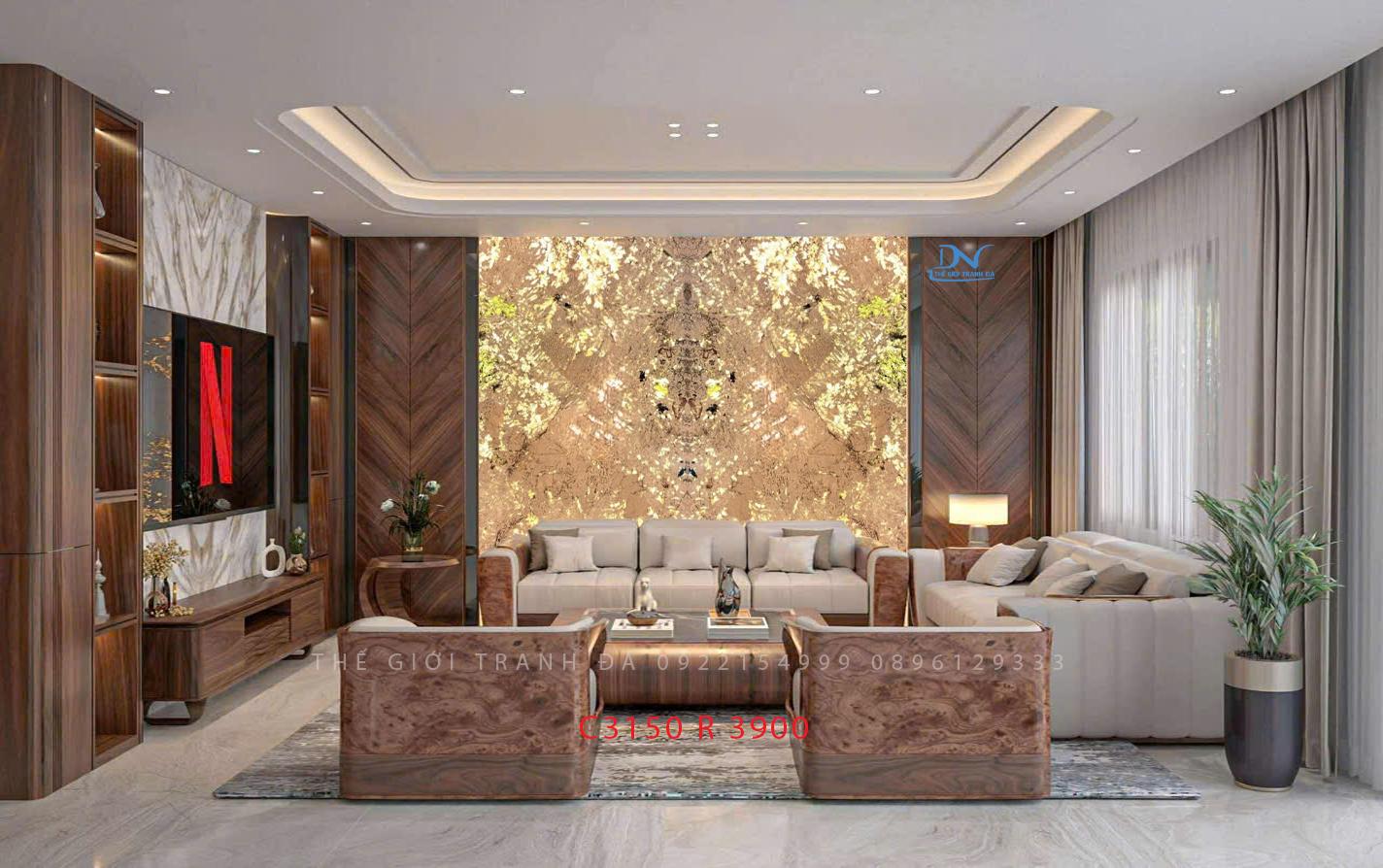 Tranh đá xuyên sáng Apinus – Ghép đối xứng 2 tấm